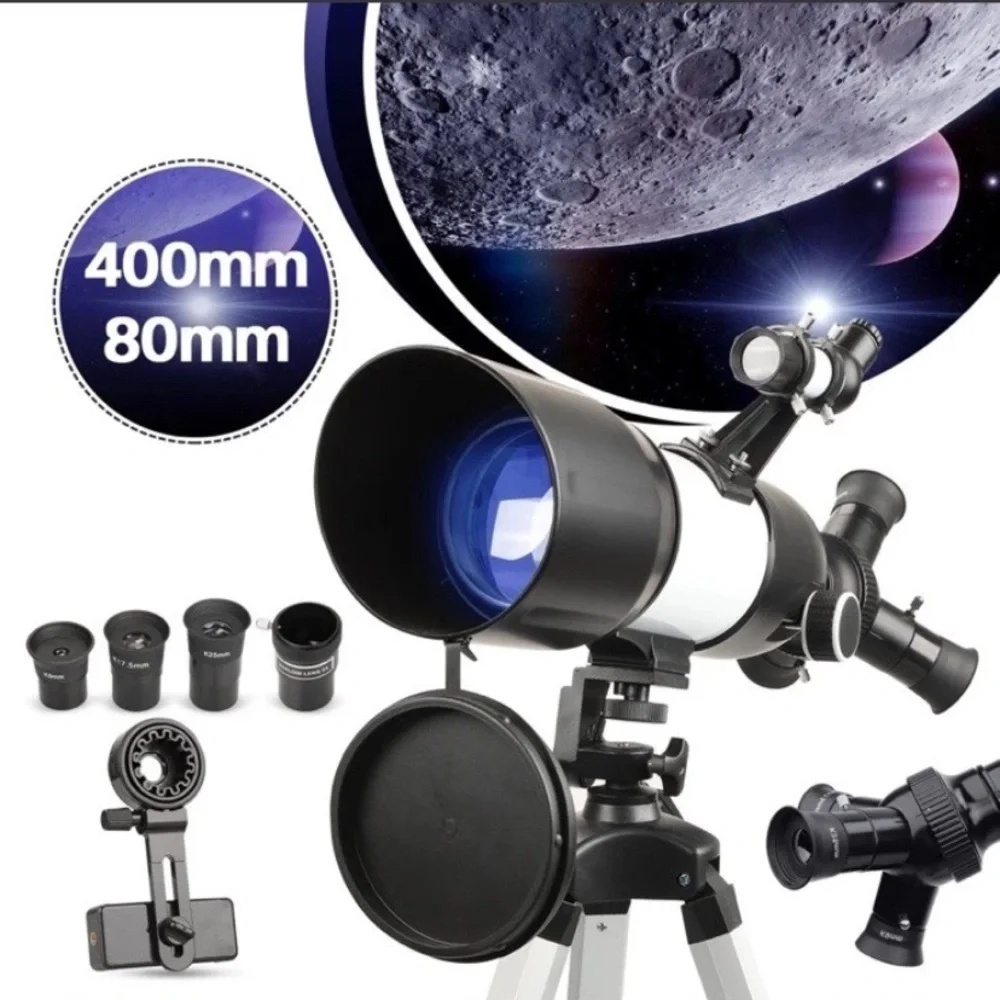 LAKWAR Telescope 80Mm Large Aperture For Astronomy Beginners, Adults And Kids